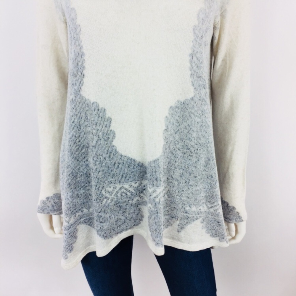 Anthropologie Blu Pepper Ivory Asymmetric Sweater - Picture 3 of 7